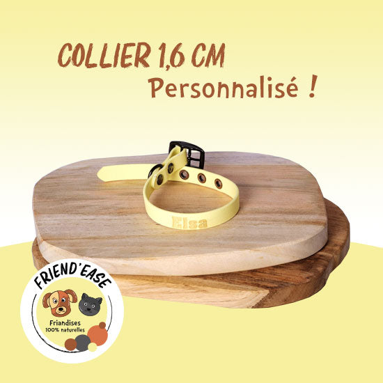Collier BIOTHANE personnalisé - 16mm
