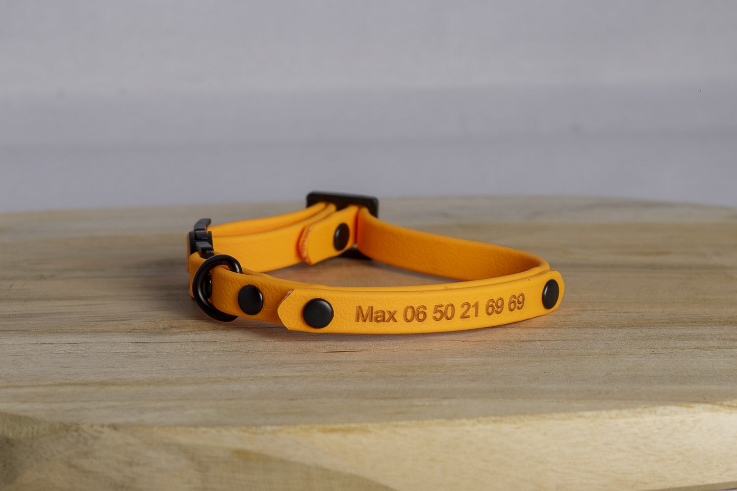 Collier BIOTHANE pour Chat (BiColore ou non) personnalisé - 9mm