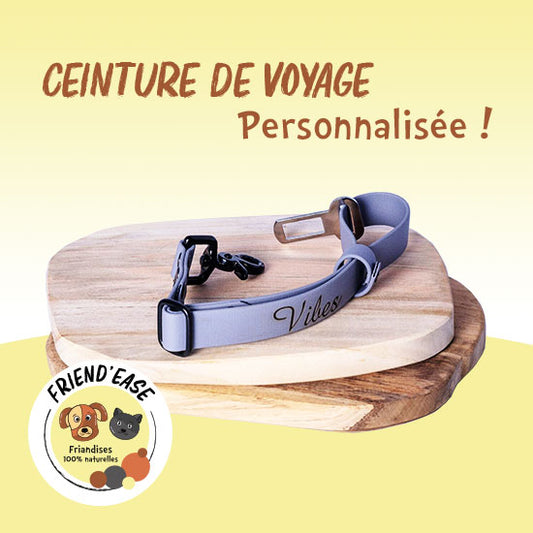 Ceinture de voiture réglable BIOTHANE personnalisée - 25mm