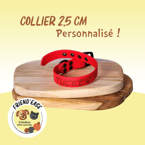 Collier BIOTHANE personnalisé - 25mm