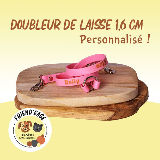Doubleur de laisse BIOTHANE personnalisé - 16mm